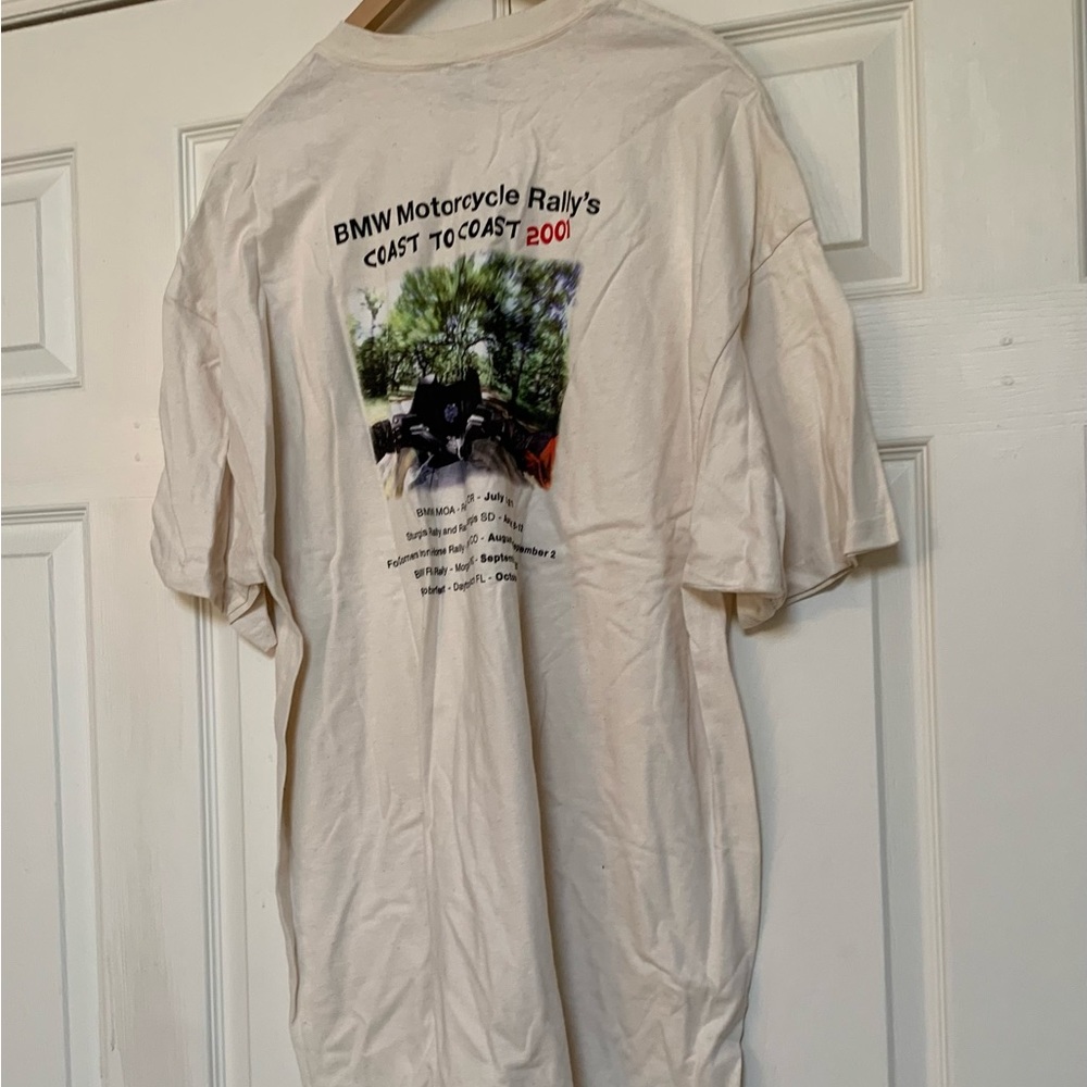 BMW Motorcycle Motorrad T-Shirt Vintage 2001 Brand New BMW Motorcycle Rally 2001 - Picture 5 of 8